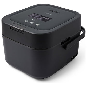Yum Asia Hotaru 3-Cup Induction Rice Cooker – Slate Grey | Ceramic Bowl, Multi-Cooker, LED Display, UK Plug