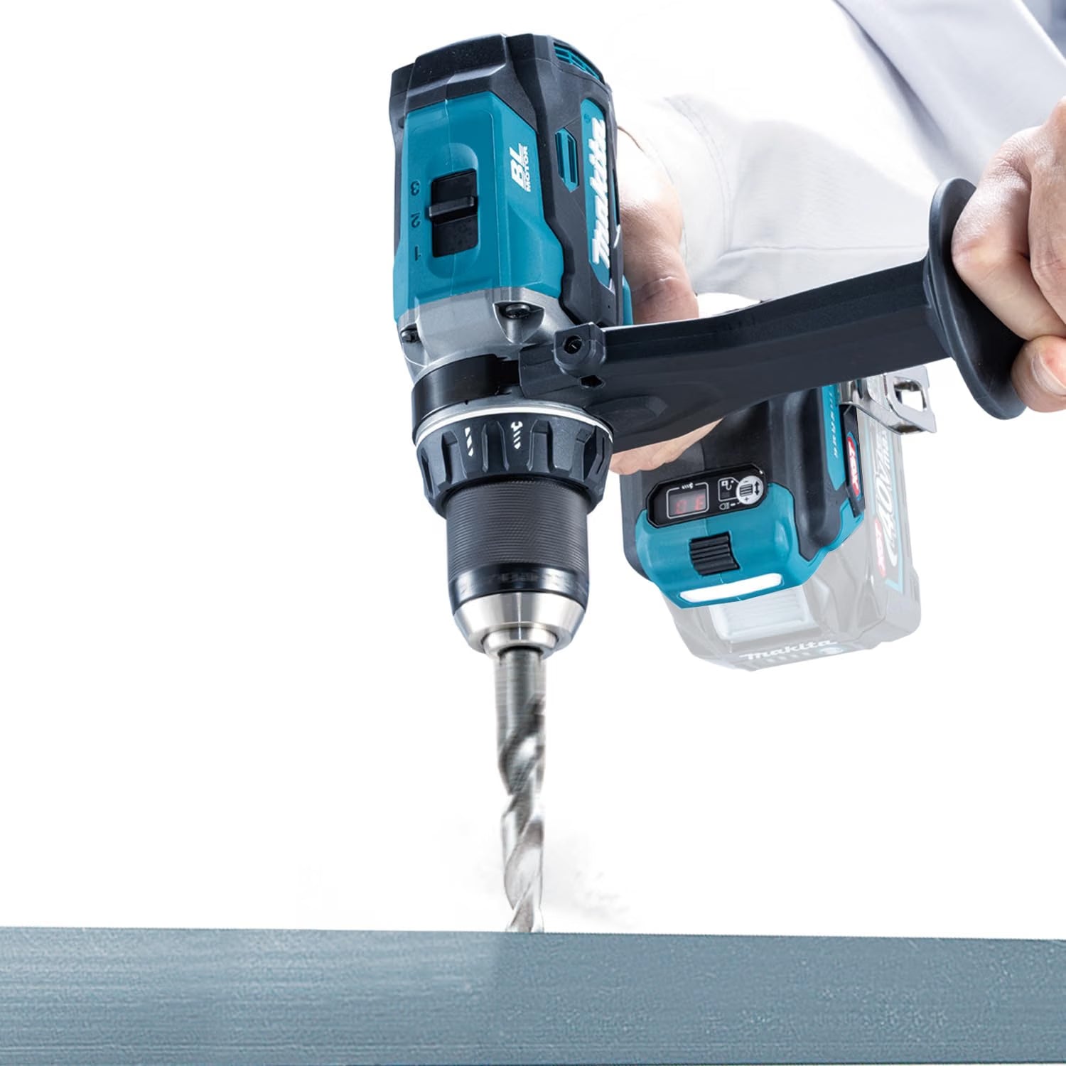 Makita DK0249G201 40Vmax XGT Brushless Twin Kit – HP003G Combi Drill, TD004G Impact Driver, 2 × 4.0Ah Batteries & Makpac Type 4 Case