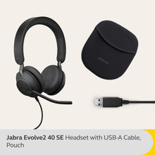Buy Jabra,Jabra Evolve2 40 SE Wired Stereo Headset – Noise Cancelling, 3-Mic Call Tech, USB-A, MS Teams Certified, Black - Gadcet UK | UK | London | Scotland | Wales| Near Me | Cheap | Pay In 3 | Headsets