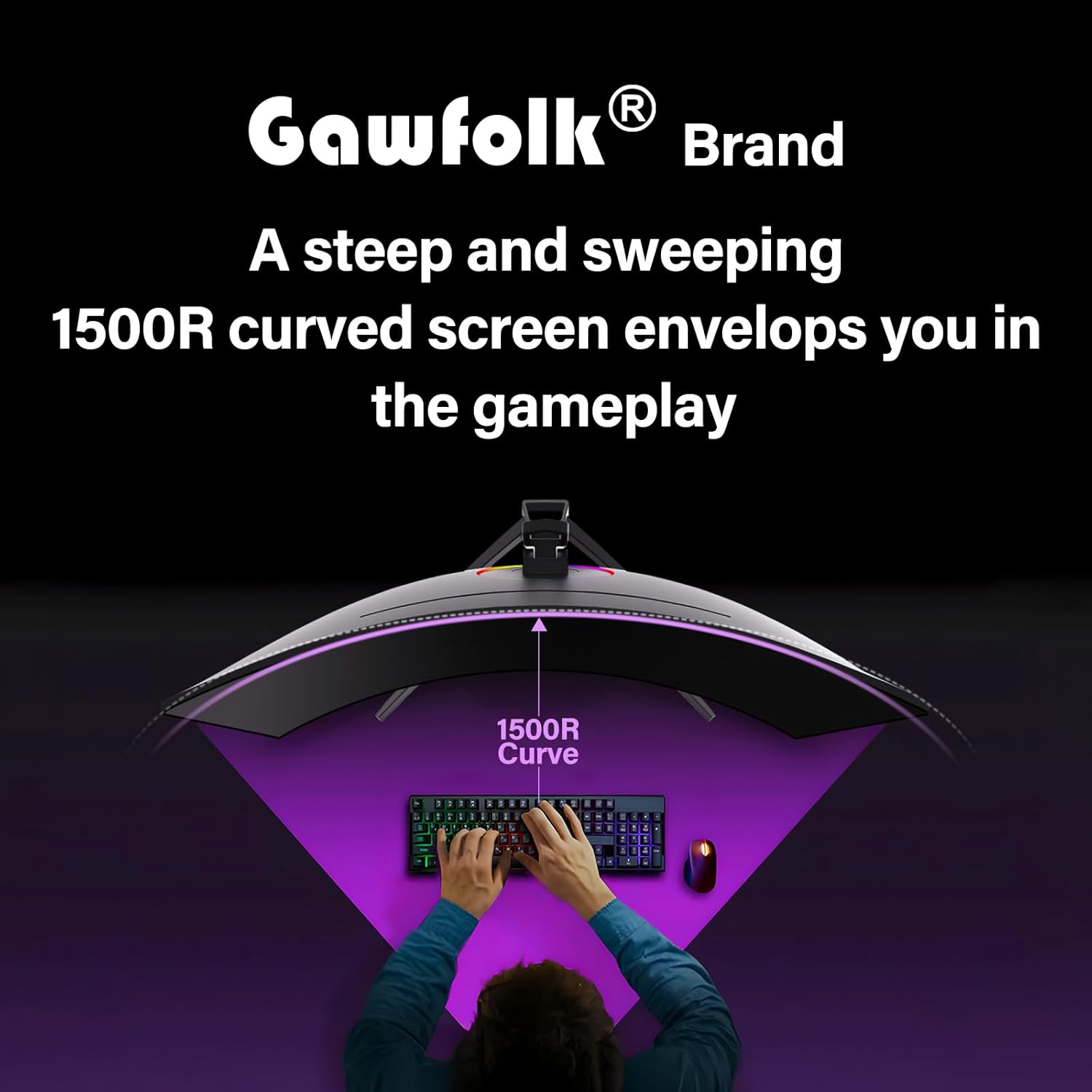 Buy Gawfolk,Gawfolk 34 Inch 1500R PC Screen 165hz UWQHD 3440x1440, Curved Computer Display - Gadcet UK | UK | London | Scotland | Wales| Near Me | Cheap | Pay In 3 | Computer Monitors