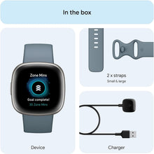 Buy Fitbit,Fitbit Versa 4 Smart Watch - Waterfall Blue/Platinum - Gadcet UK | UK | London | Scotland | Wales| Near Me | Cheap | Pay In 3 | Smart Watches