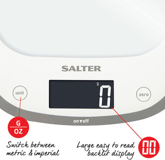 Buy Salter,Salter 1050 WHDR Digital Kitchen Scale – 5kg Capacity, Add & Weigh, Backlit Display – Curve Design - Gadcet UK | UK | London | Scotland | Wales| Near Me | Cheap | Pay In 3 | Smart Scale