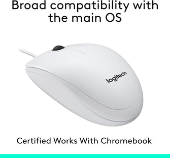 Buy Logitech,Logitech M100 Wired USB Mouse – 1000 DPI Optical Tracking, 3 Buttons, Ambidextrous – Compatible with PC, Mac & Laptop – White - Gadcet UK | UK | London | Scotland | Wales| Near Me | Cheap | Pay In 3 | Keyboard & Mouse