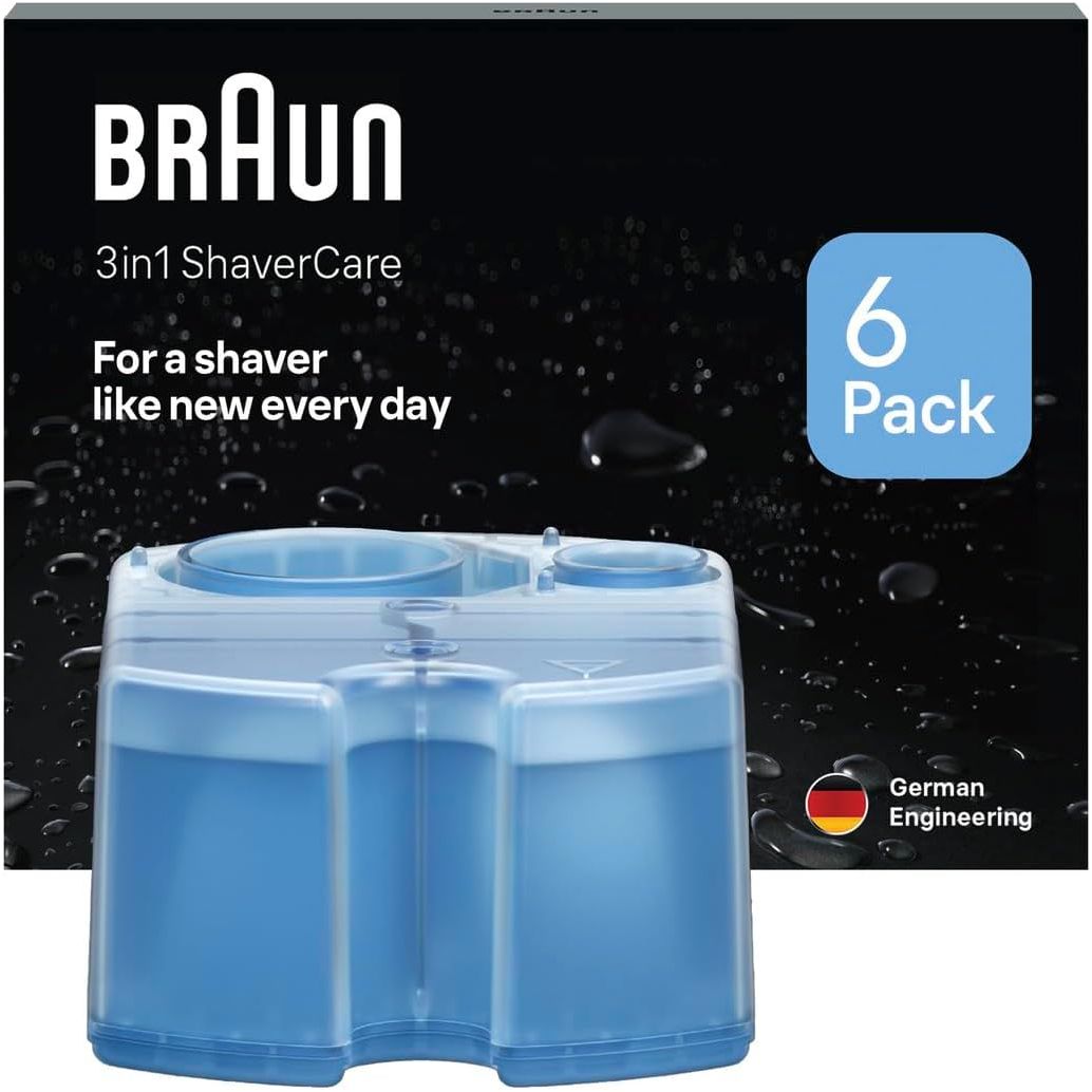 Buy Braun,Braun 3-in-1 ShaveCare Cleaning Cartridge - 6 Pack - Gadcet UK | UK | London | Scotland | Wales| Near Me | Cheap | Pay In 3 | Shaver & Trimmer