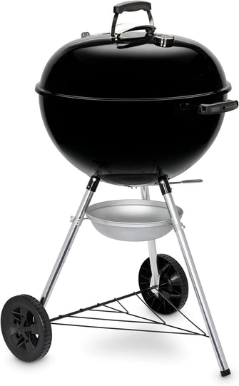 Buy Weber,Weber Original Kettle Charcoal Grill Barbecue, 57cm E-5710 BBQ Grill with Lid Cover, Thermometer, Stand & Wheels Freestanding Outdoor Oven & Cooker with Porcelain-Enamelled Bowl - Black - Gadcet UK | UK | London | Scotland | Wales| Near Me | Cheap | Pay In 3 | Outdoor Grills