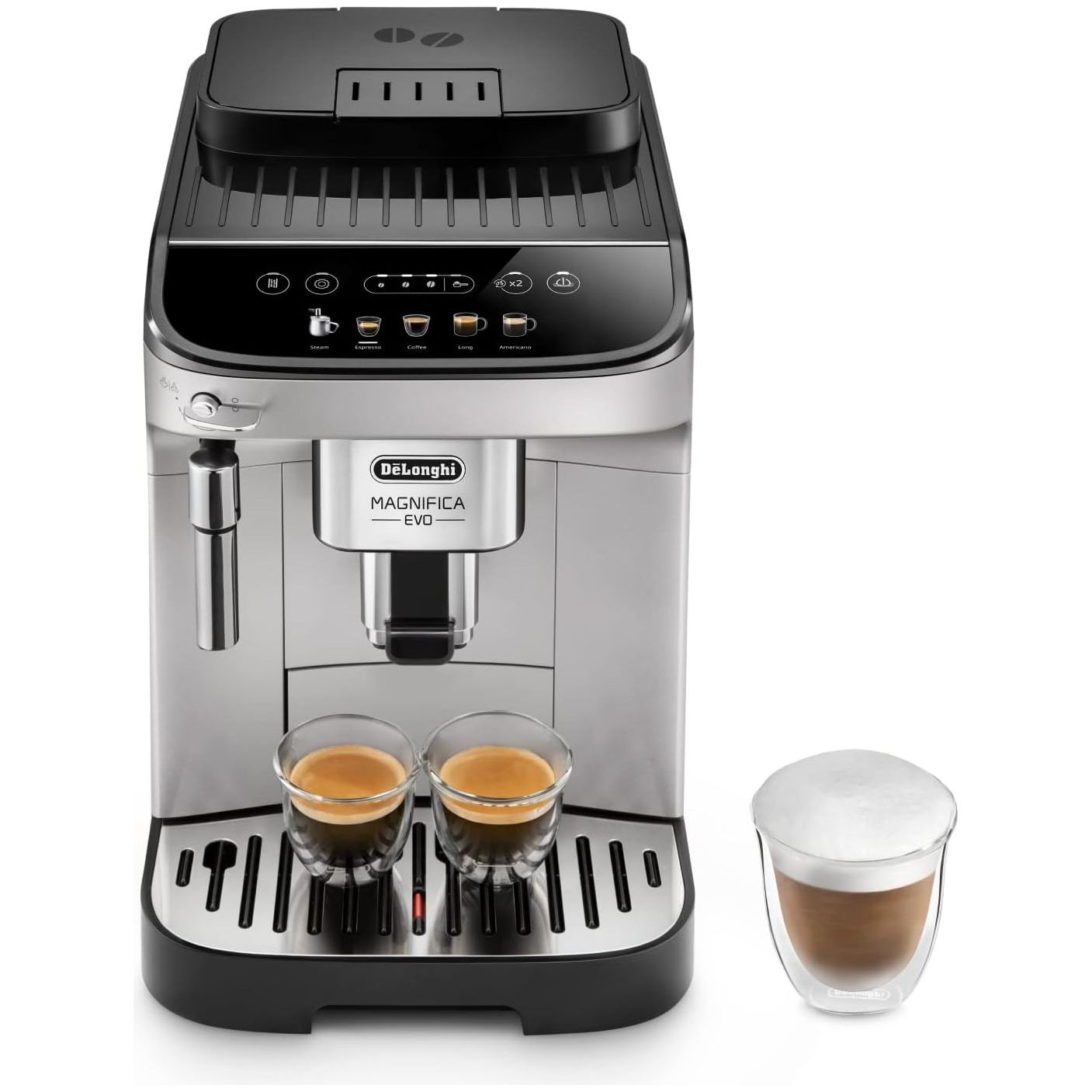 Buy De'Longhi,De'Longhi Magnifica Evo ECAM292.33.SB Bean-to-Cup Coffee and Cappuccino Maker – Silver - Gadcet UK | UK | London | Scotland | Wales| Near Me | Cheap | Pay In 3 | Coffee Makers & Espresso Machines