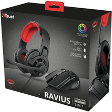 Buy ‎Trust,Trust Ravius - Headset Wired Head-band + Mouse - Gaming Bundle - Black|Red - Gadcet UK | UK | London | Scotland | Wales| Ireland | Near Me | Cheap | Pay In 3 | Computer Accessories