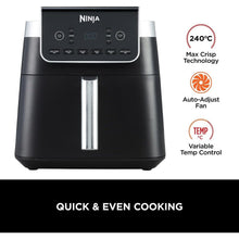 Buy Ninja,Ninja Air Fryer MAX PRO, 6.2L, Uses No Oil, Large Square Single Drawer, Roast, Bake, Air Fry, Family Size, Digital, Cook From Frozen, Non-Stick, Dishwasher Safe Basket & Crisper Plate, Grey, AF180UK - Gadcet UK | UK | London | Scotland | Wales| Near Me | Cheap | Pay In 3 | Air Fryer & Grill