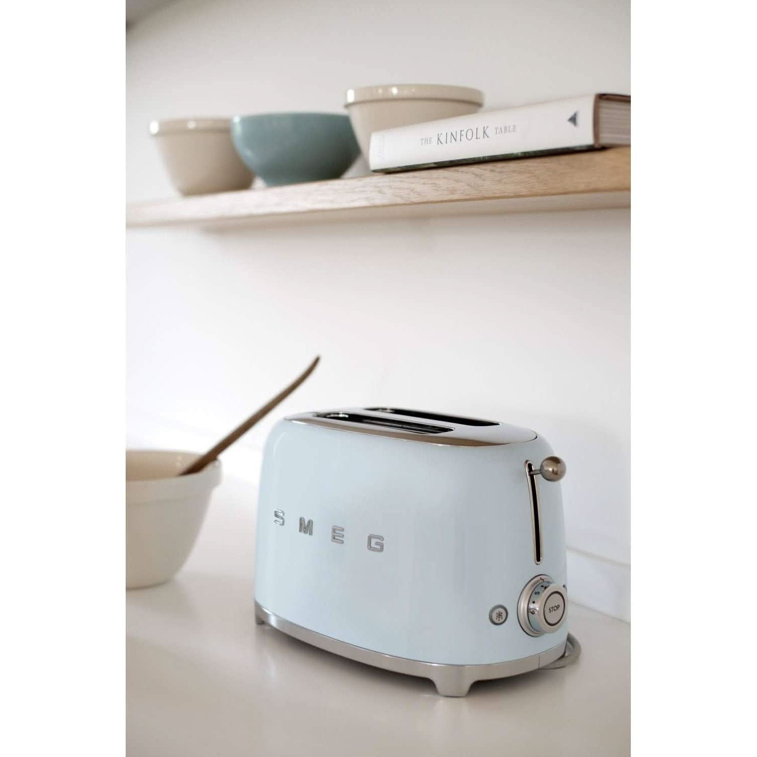 Buy Smeg,Smeg 2-Slice Toaster with Extra-Wide Slots & 3 Preset Options - Pastel Blue - Gadcet UK | UK | London | Scotland | Wales| Near Me | Cheap | Pay In 3 | Toasters