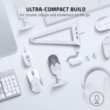Buy Razer,Razer Seiren Mini USB Streaming Microphone: Precise Supercardioid Pickup Pattern - Professional Recording Quality - Ultra-Compact Build - Heavy-Duty Tilting Stand - Shock Resistant - Mercury White - Gadcet UK | UK | London | Scotland | Wales| Ireland | Near Me | Cheap | Pay In 3 | Microphones