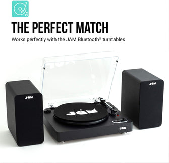 Buy Jam Audio,JAM Bluetooth Bookshelf Speakers - Compact, Mains Powered Dual Speaker System, Aux-in Function, wireless Turntable speakers, 4" Driver, High Definition Amplifiers, Richer Bass, Finer Acoustics - Black - Gadcet UK | UK | London | Scotland | Wales| Near Me | Cheap | Pay In 3 | Speakers