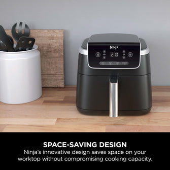 Ninja Air Fryer Pro 4.7L (AF140UK)  4-in-1, Single Drawer, Digital, 2000W, Black