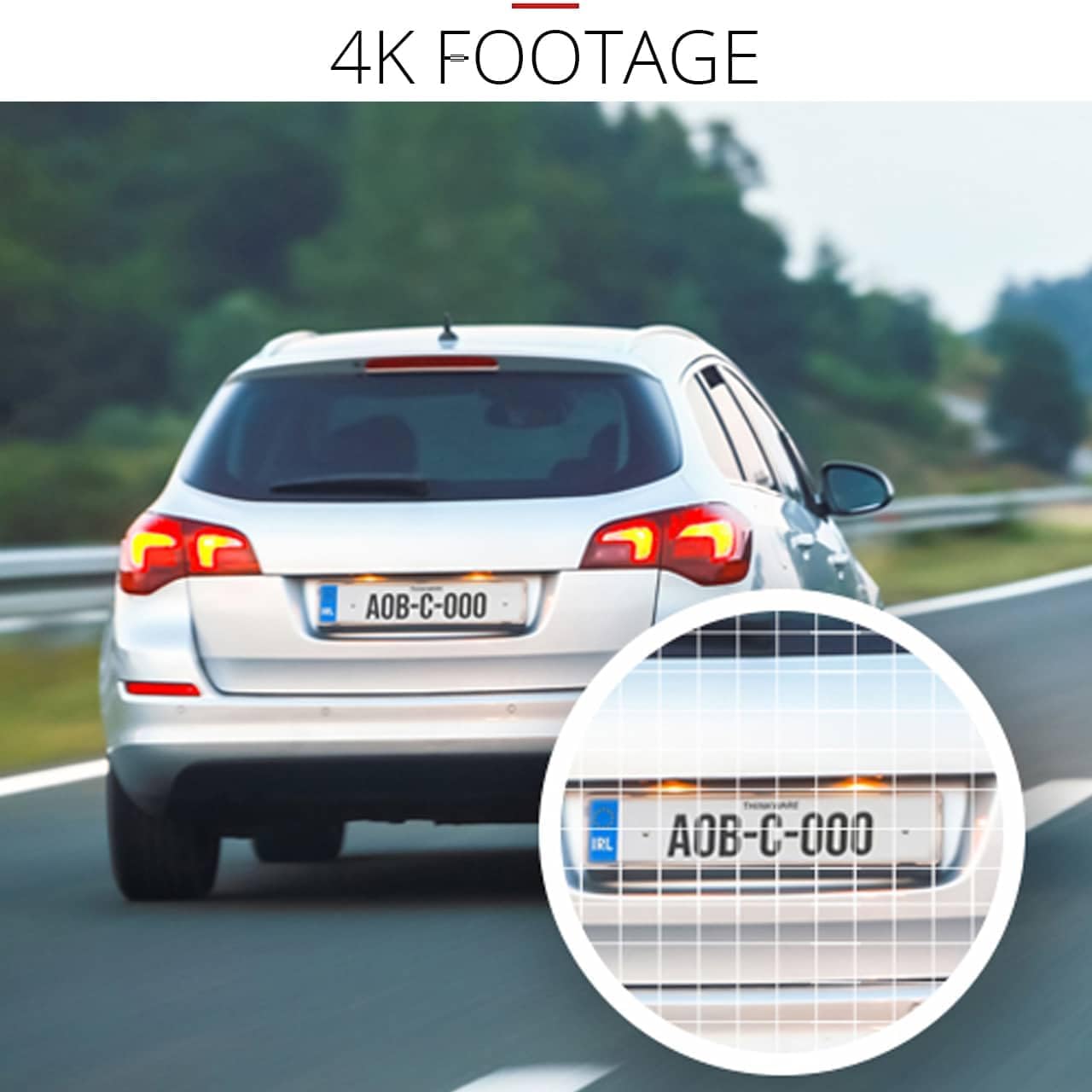 Thinkware U3000 PRO Dash Cam - 4K UHD 2160p Front Car Camera - Built-in GPS, Super Night Vision 4.0, Hardwire Lead For Battery Safe Radar Parking Mode - 64GB SDCard - Android/iOS App