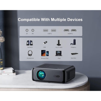 Buy WiMiUS,WiMiUS 26000 Lumen Full HD 1080P Portable Projector with Auto Focus & Keystone, WiFi 6, Bluetooth, 4K Support, 4D/4P Keystone, 50% Zoom, 300'' Display for Smartphone/TV Stick/PPT/PS5 - Gadcet UK | UK | London | Scotland | Wales| Near Me | Cheap | Pay In 3 | Projectors
