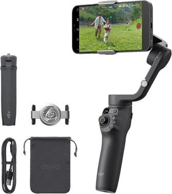 DJI Osmo Mobile 6 3-Axis Phone Gimbal, Object Tracking, Built-In Extension Rod, Portable, Slate Gray