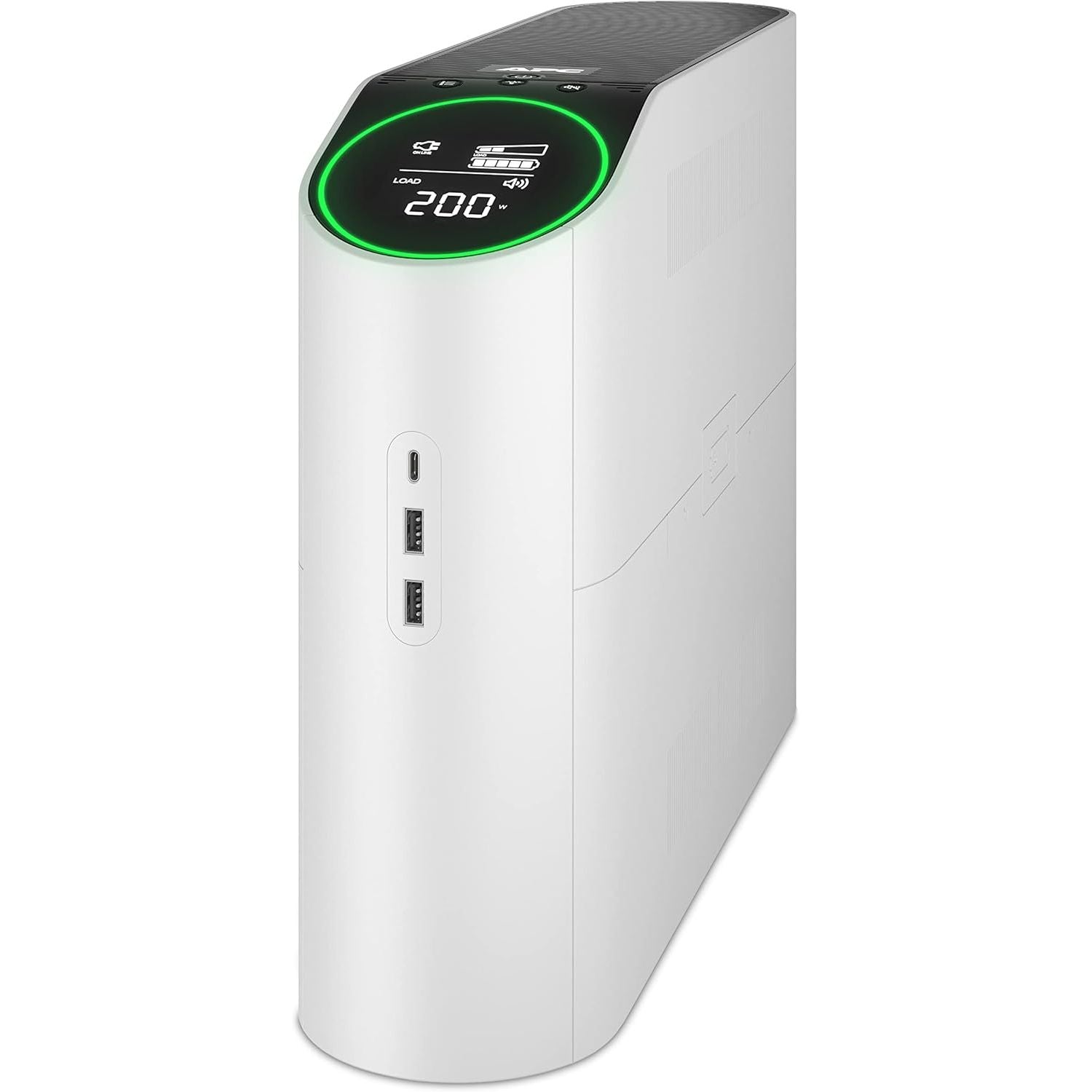 APC Gaming Back-UPS Pro 2200VA/1320W Pure Sine Wave UPS – RGB Lighting, UK Outlets, Arctic White – BGM2200-UK