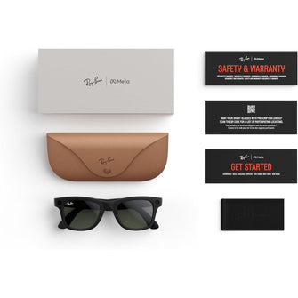 Ray‑Ban Meta Wayfarer RW4008 – Large Matte Black & Graphite Green Smar ...