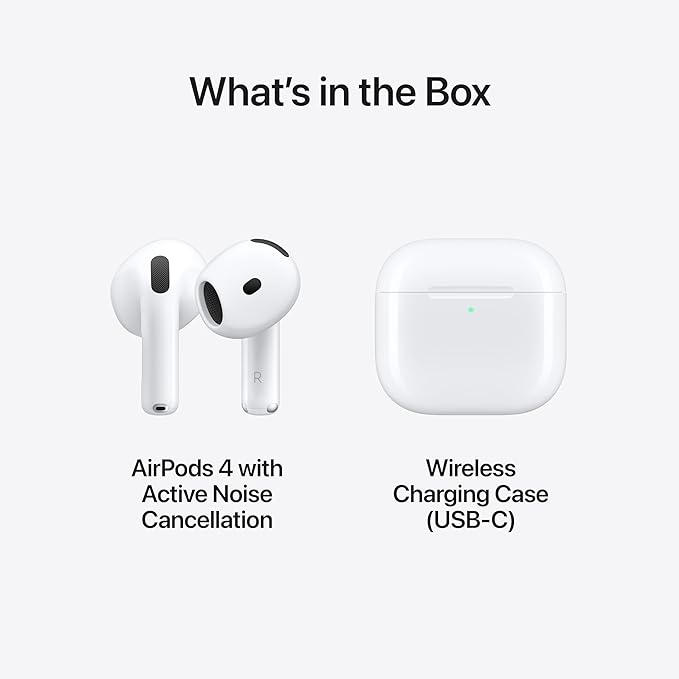 Buy Apple,Apple AirPods 4th Generation with USB-C Charging Case (With Active Noise Cancellation) - Gadcet UK | UK | London | Scotland | Wales| Near Me | Cheap | Pay In 3 | In-Ear Headphones