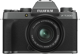 Buy FUJIFILM,Fujifilm X-T200 Mirrorless Camera – XC 15-45mm Lens, Dark Silver - Gadcet UK | UK | London | Scotland | Wales| Near Me | Cheap | Pay In 3 | Mirrorless Digital Cameras
