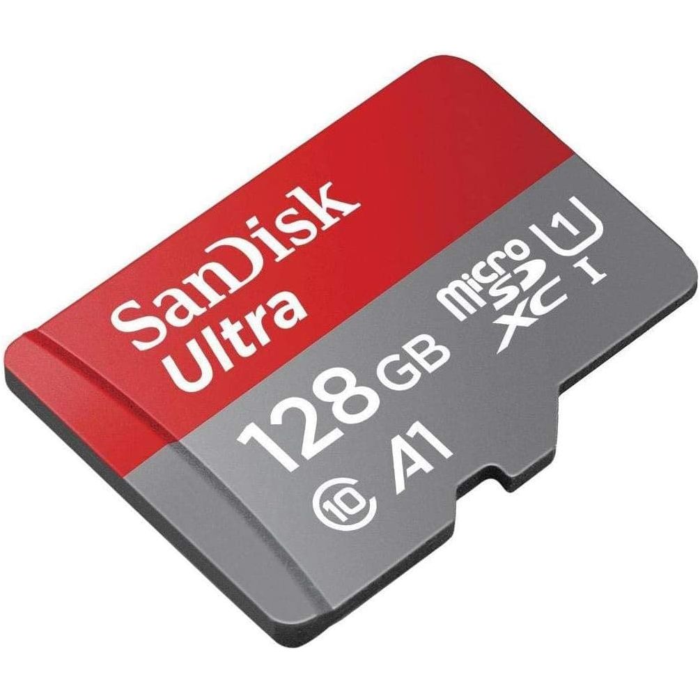 Buy Sandisk,SanDisk Ultra 128 GB microSDXC Memory Card + SD Adapter with A1 App Performance Up to 100 MB/s, Class 10, U1 - Gadcet UK | UK | London | Scotland | Wales| Near Me | Cheap | Pay In 3 | Flash Memory Cards