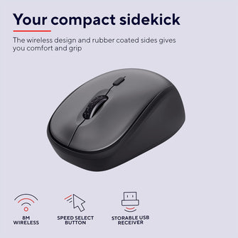 Trust Yvi+ Silent Wireless Mouse – Sustainable, Compact, and Quiet
