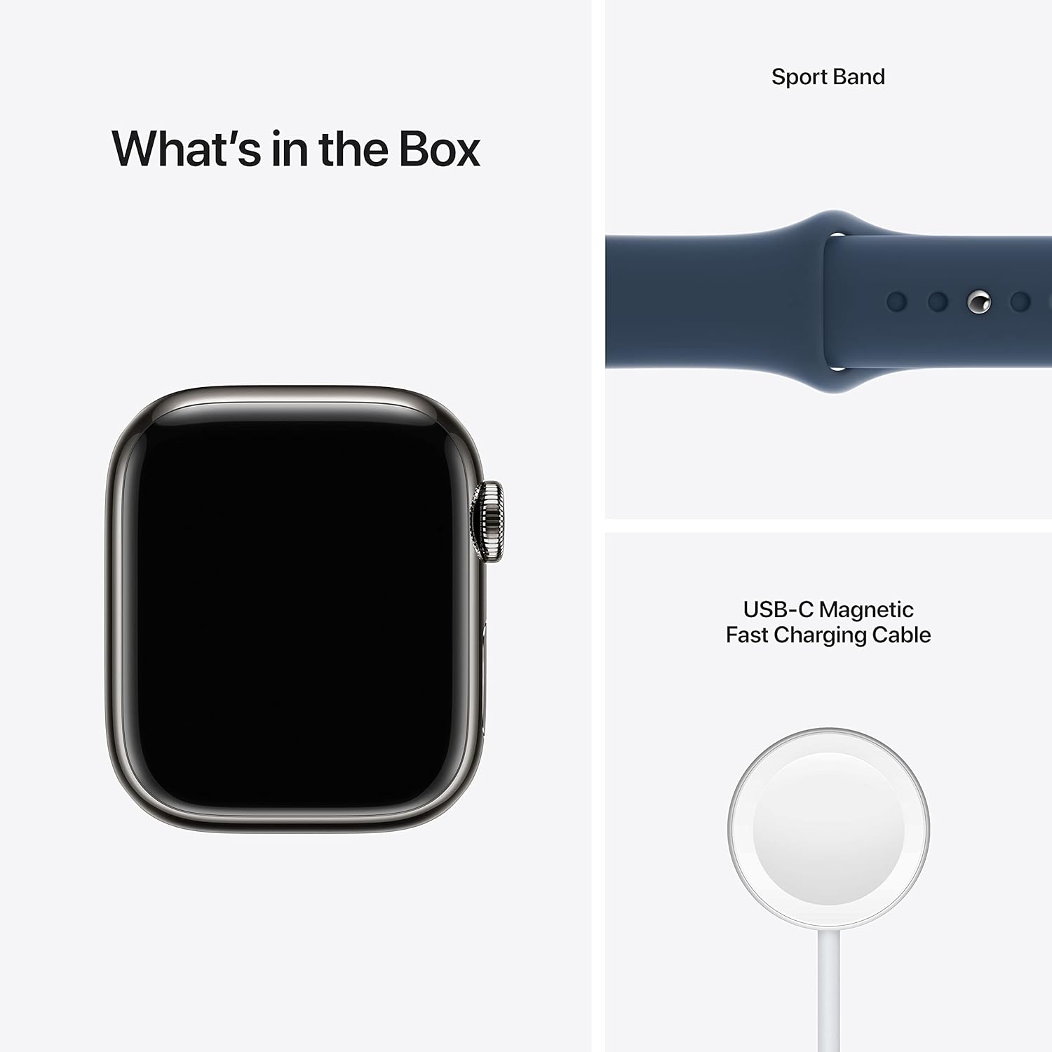 Buy Apple,Apple Watch Series 7 (GPS + Cellular, 41mm) Smart watch - Graphite Stainless Steel Case with Abyss Blue Sport Band - Gadcet UK | UK | London | Scotland | Wales| Near Me | Cheap | Pay In 3 | Smart Watches