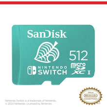 SanDisk 512GB microSDXC card for Nintendo Switch consoles, Animal Crossing edition, up to 100 MB/s, Nintendo gaming storage, Nintendo Licensed Product, UHS-I, Class 10, U3,