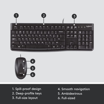 Buy Logitech,Logitech MK120 Wired Keyboard and Mouse Combo for Windows - Gadcet UK | UK | London | Scotland | Wales| Ireland | Near Me | Cheap | Pay In 3 | Keyboard & Mouse