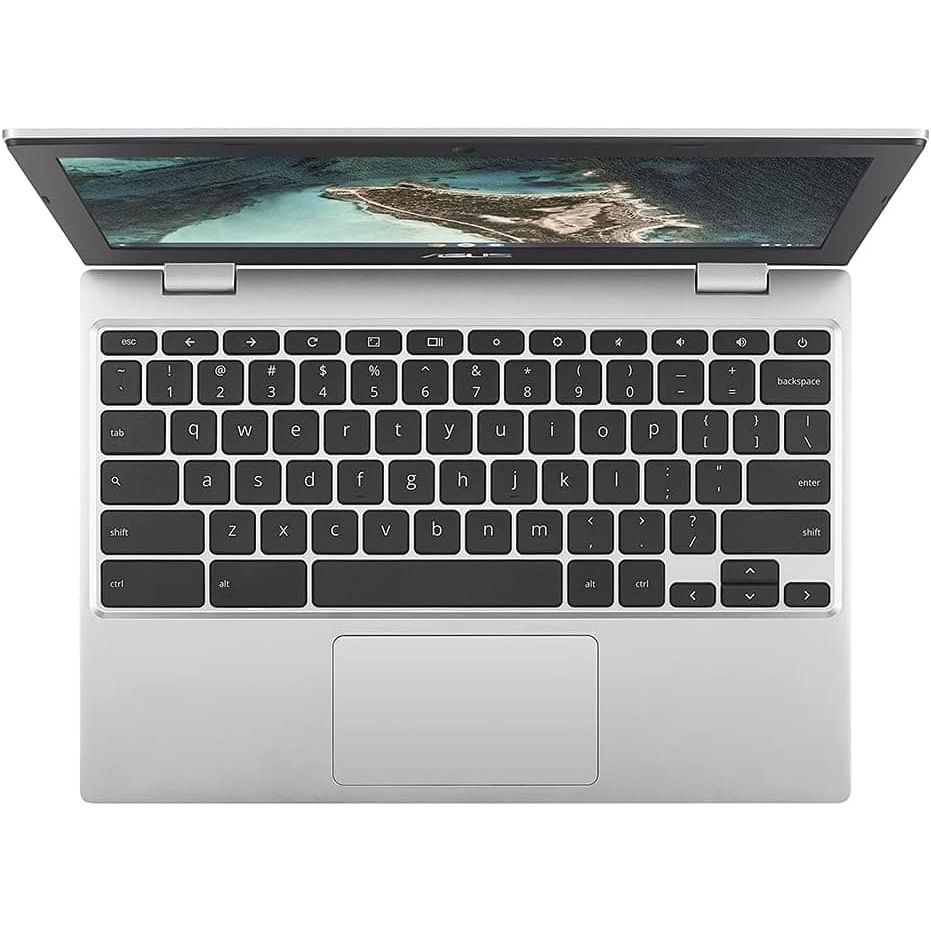 Buy ASUS,ASUS Chromebook CX1100 11.6" Laptop (Intel Celeron Processor, 4GB RAM, 64GB eMMC, Chrome OS), Silver - Gadcet.com | UK | London | Scotland | Wales| Ireland | Near Me | Cheap | Pay In 3 | Laptops