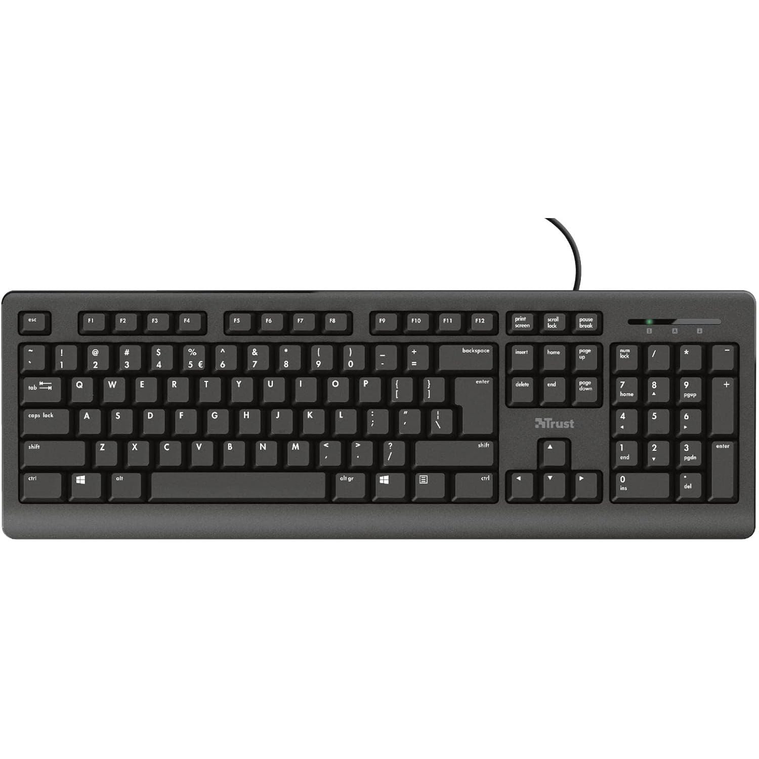 Buy Trust,Trust Primo Wired Keyboard – Full-Size USB Keyboard (Black) - Gadcet UK | UK | London | Scotland | Wales| Near Me | Cheap | Pay In 3 | Keyboards