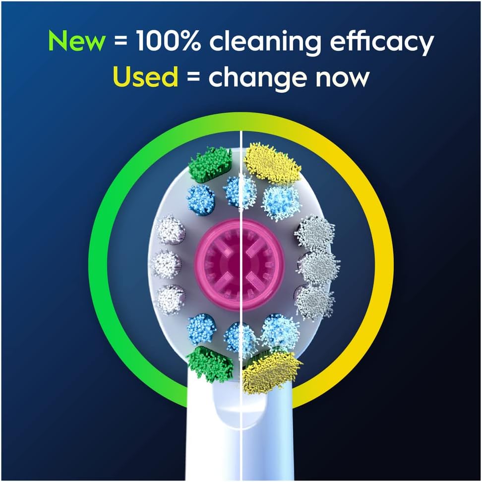 Buy Oral-B,Oral-B Pro 3D White Electric Toothbrush Head, X-Shaped Bristles And Unique Polishing Cup For Teeth Whitening And To Remove Surface Stains, Pack of 10 Toothbrush Heads, Suitable For Mailbox, White - Gadcet UK | UK | London | Scotland | Wales| Near Me | Cheap | Pay In 3 | Toothbrush