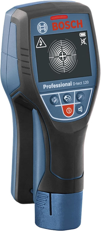 Buy Bosch Professional,Bosch Professional D-tect 120 Wall Scanner with Max Detection - Plastic Pipes, Wooden Studs, Live Cables, Metals - Includes 4xAA Batteries, Cardboard Packaging - Gadcet UK | UK | London | Scotland | Wales| Near Me | Cheap | Pay In 3 | Measuring & Layout Tools