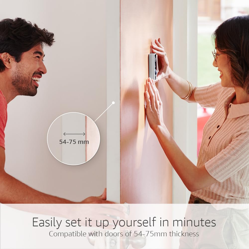 Buy Ring,Ring Peephole Door View Camera - Wireless Doorbell Security Camera with 1080p HD Video, Knock Detection, Wi-Fi – Fits 54–75mm Doors + 30-Day Free Ring Home Plan Trial - Gadcet UK | UK | London | Scotland | Wales| Near Me | Cheap | Pay In 3 | Security Camera Outdoor Wireless