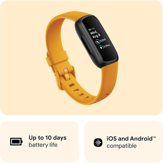 Buy Fitbit,Fitbit Inspire 3 Activity Tracker - Black/Morning Glow - Gadcet UK | UK | London | Scotland | Wales| Near Me | Cheap | Pay In 3 | Apple Watch