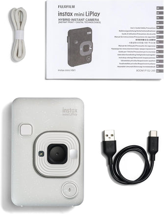 Buy FUJIFILM,Fujifilm INSTAX Mini LiPlay Hybrid Instant Camera – 2.7" LCD, MicroSD Slot, USB-C Charging – Misty White (Film Sold Separately) - Gadcet UK | UK | London | Scotland | Wales| Near Me | Cheap | Pay In 3 | Instant Film Cameras