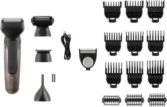 Remington ONE 18-in-1 Total Body Multi-Groomer - Hair, Beard, Body Trimmer, 60-Min Run Time, Waterproof, Cordless (PG780)