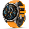 Buy Garmin,Garmin Fenix 8 47mm AMOLED Sapphire Titanium Smartwatch – Spark Orange/Graphite Silicone Band - Gadcet UK | UK | London | Scotland | Wales| Near Me | Cheap | Pay In 3 | Smart Watches