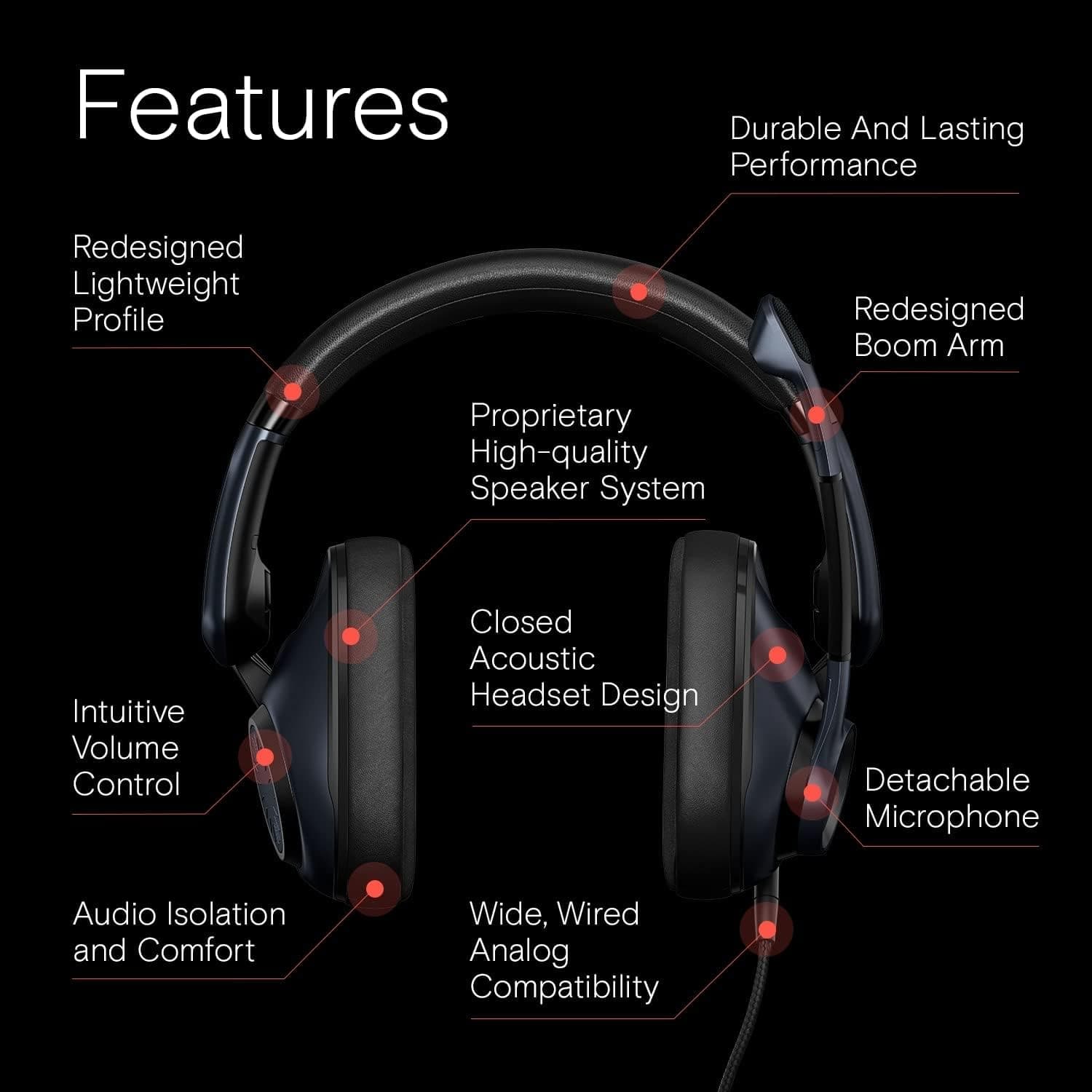 EPOS H6PRO Closed Acoustic Gaming Headset – Sebring Black - 2