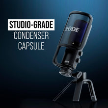 RØDE NT-USB+ Professional-Grade USB Microphone for Recording Exceptional Audio Directly to a Computer or Mobile Device , black