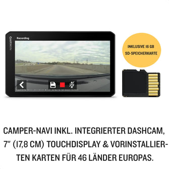Buy Garmin,Garmin CamperCam 795 MT-D – 7" GPS Sat Nav for Caravans & Motorhomes with Built-in Dash Cam, Video Storage, Safety Alerts & Birdseye Satellite Imagery - Gadcet UK | UK | London | Scotland | Wales| Near Me | Cheap | Pay In 3 | GPS Satellite Navigation