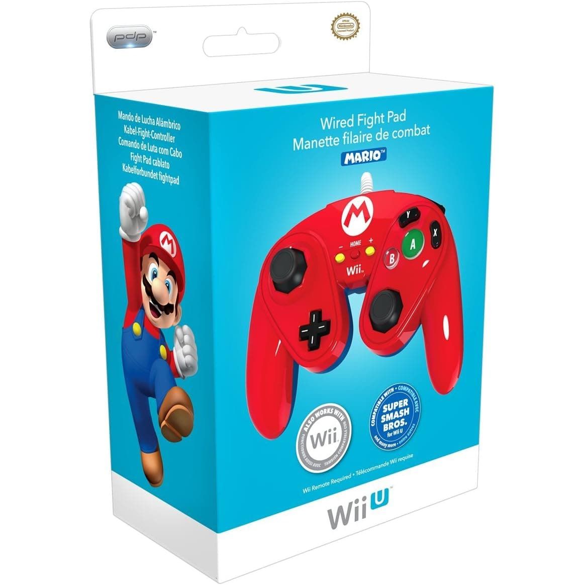 Buy Nintendo Wii U,PDP Wired Fight Pad - Mario (Nintendo Wii U) - Gadcet UK | UK | London | Scotland | Wales| Ireland | Near Me | Cheap | Pay In 3 | Video Game Consoles