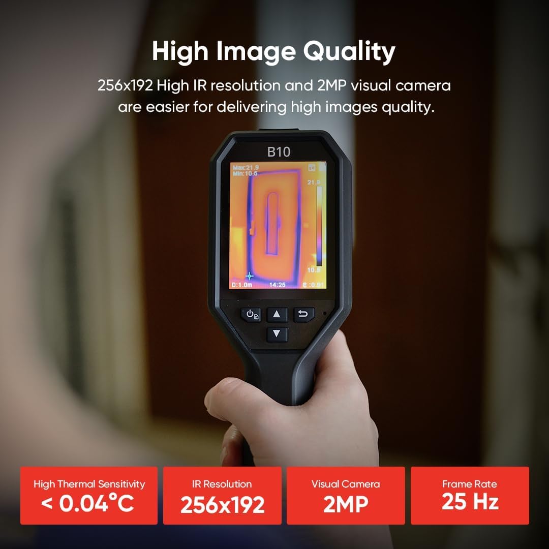 Buy HIKMICRO,HIKMICRO B10 Thermal Imaging Camera, 256x192 IR Resolution, 2MP Visual Camera, 3.2" LCD, IP54, -20°C to 550°C - Gadcet UK | UK | London | Scotland | Wales| Near Me | Cheap | Pay In 3 | Thermal Imaging Cameras
