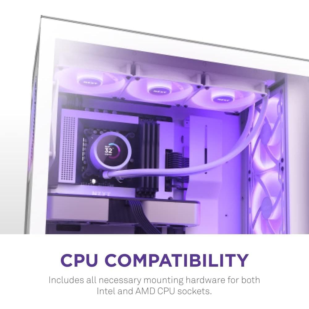 Buy Kraken,NZXT Kraken 360 RGB - RL-KR360-W1 - 360mm AIO CPU Liquid Cooler - Customizable 1.54" Square LCD Display for Images, Performance Metrics and More - 3 x F120 RGB Core Fans - White - Gadcet UK | UK | London | Scotland | Wales| Ireland | Near Me | Cheap | Pay In 3 | Computer Components