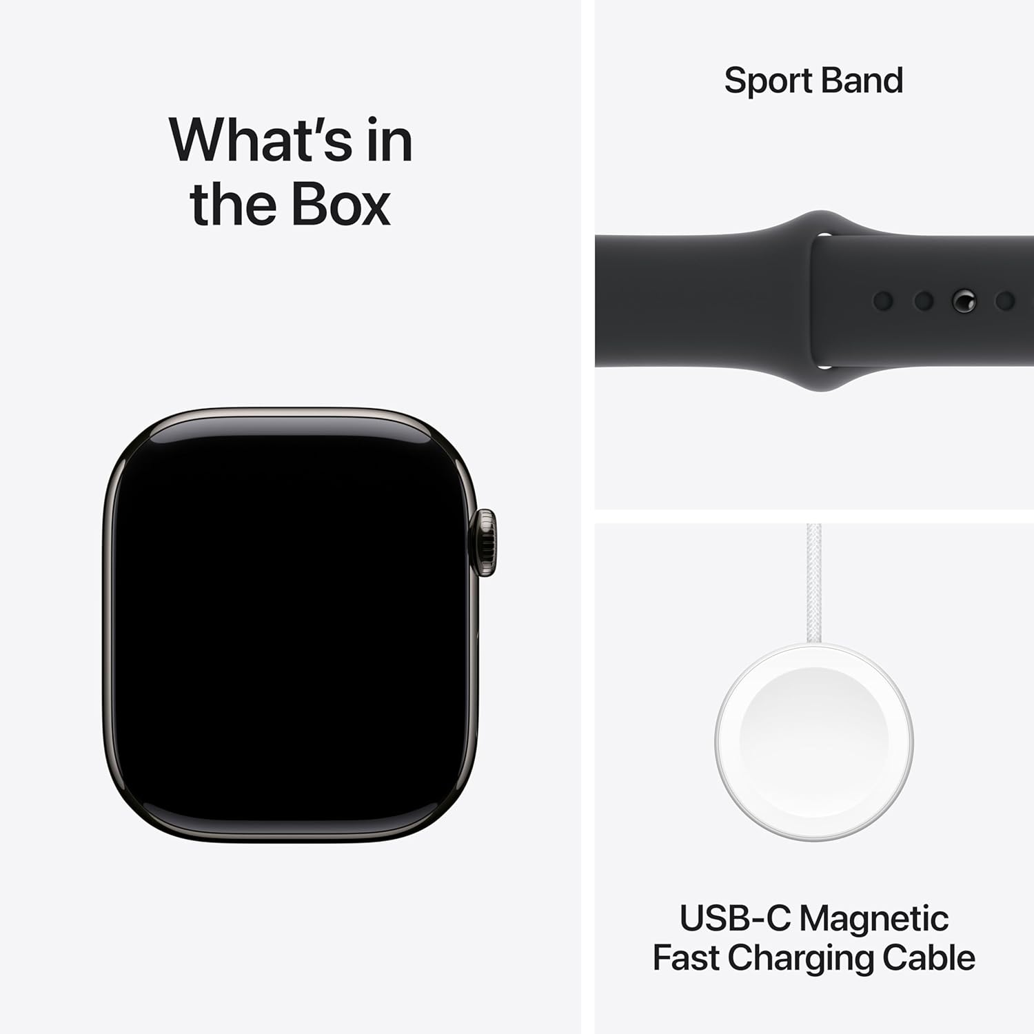 Buy Apple,Apple Watch Series 10 (46mm) GPS + Cellular – Slate Titanium Case with Black Sport Band (S/M), Fitness & Health Smartwatch - Gadcet UK | UK | London | Scotland | Wales| Near Me | Cheap | Pay In 3 | Smart Watches