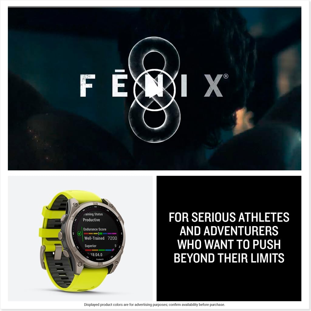 Buy Garmin,Garmin fēnix® 8 47mm Solar Sapphire Titanium Amp Yellow GPS Smartwatch - Gadcet UK | UK | London | Scotland | Wales| Near Me | Cheap | Pay In 3 | Smart Watches