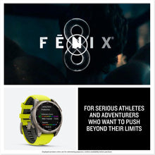 Buy Garmin,Garmin fēnix® 8 47mm Solar Sapphire Titanium Amp Yellow GPS Smartwatch - Gadcet UK | UK | London | Scotland | Wales| Near Me | Cheap | Pay In 3 | Smart Watches