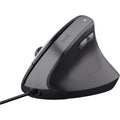 Buy Trust,Trust Yuno Ergonomic Wired Vertical Mouse – Right-Handed, 1.5m USB Cable, 800-2400 DPI, Optical Sensor, 6 Buttons, 60% Recycled Plastic – Black - Gadcet UK | UK | London | Scotland | Wales| Near Me | Cheap | Pay In 3 | Keyboard & Mouse