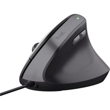 Buy Trust,Trust Yuno Ergonomic Wired Vertical Mouse – Right-Handed, 1.5m USB Cable, 800-2400 DPI, Optical Sensor, 6 Buttons, 60% Recycled Plastic – Black - Gadcet UK | UK | London | Scotland | Wales| Near Me | Cheap | Pay In 3 | Keyboard & Mouse