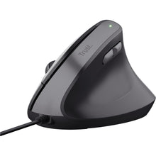 Buy Trust,Trust Yuno Ergonomic Wired Vertical Mouse – Right-Handed, 1.5m USB Cable, 800-2400 DPI, Optical Sensor, 6 Buttons, 60% Recycled Plastic – Black - Gadcet UK | UK | London | Scotland | Wales| Near Me | Cheap | Pay In 3 | Keyboard & Mouse
