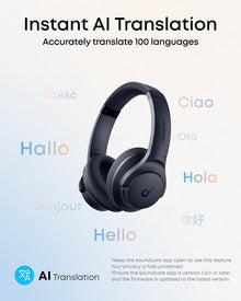 soundcore Anker Q20i, Hybrid Active Noise Cancelling Foldable Headphones
